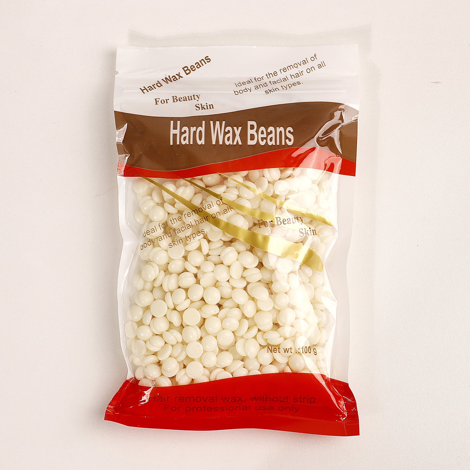 ARMODORRA Hard Wax Beads for Hair Removal,Bean Depilatory Waxing Necessities100g,Cream