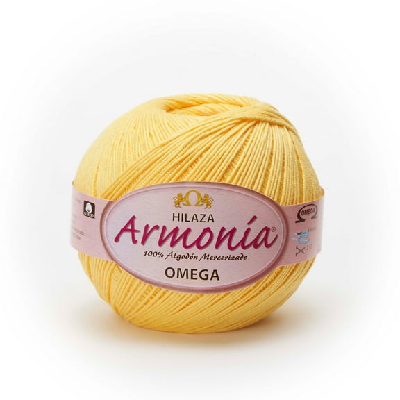 ARMONIA [100grs] by Omega - Fine 100% Mercerized Cotton Thread: 03 - Yellow 04