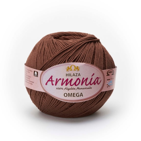 ARMONIA [100grs] by Omega - Fine 100% Mercerized Cotton Thread: 11 - Brown 08