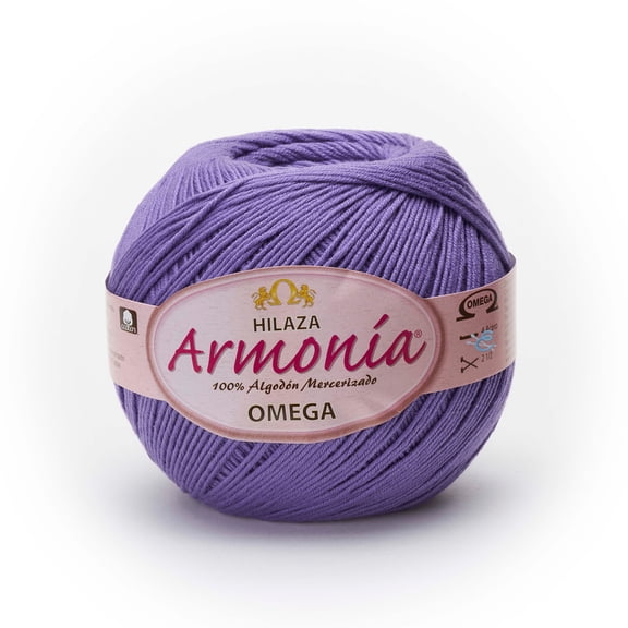 ARMONIA [100grs] by Omega - Fine 100% Mercerized Cotton Thread: 18 - Lilac 51