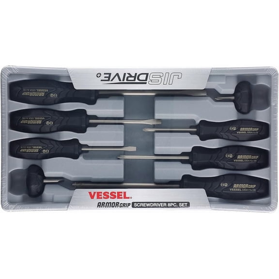 ARMOR GRIP Screwdriver 8PC. Set (JISDRIVE) No.550A8PTU (Previous)
