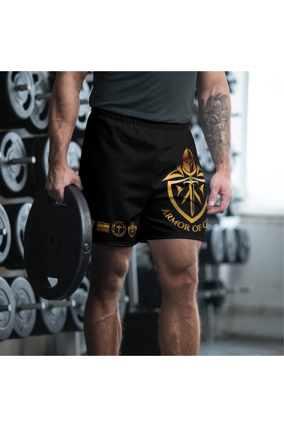 ARMOR OF GOD (GOLD) Athletic Shorts Men's (S)