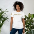 thumbnail image 1 of ARMOR OF GOD (gold) Unisex t-shirt (White, M), 1 of 4