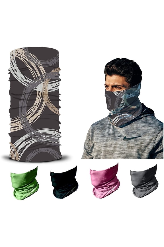 12 Pack Face Mask, Neck Gaiter, 12-in-1 Headband Scarf, Balaclava, Bandana, Sweatband for Fishing, Hiking, Running & Outdoor Sports, Dustproof & Sun Protection Serene Whirl