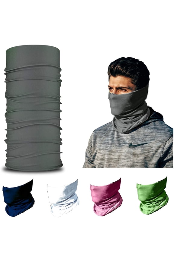 12-in-1 Neck Gaiter for Adults Unisex Size, Multi-Use Face Mask, Headband, and Sport Scarf