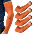 thumbnail image 1 of ARMORAY Arm Sleeves for Men Women Basketball Golf Running Football Cycling ORANGE (4 Pairs), 1 of 9