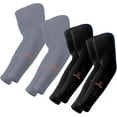 thumbnail image 1 of ARMORAY Arm Sleeves for Men or Women Basketball Golf Running Football Cycling (Black + Gray 4 Pair), 1 of 7