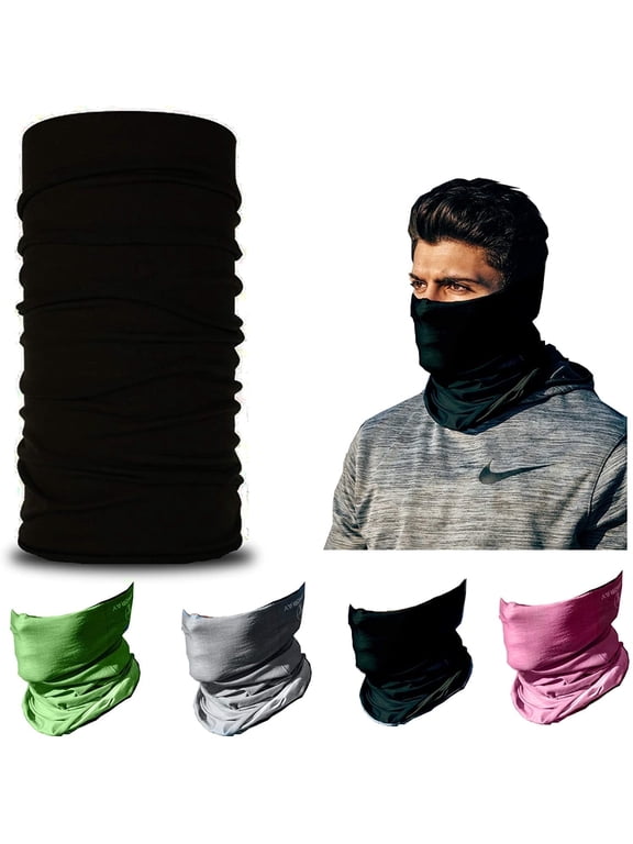 Face Mask,Head Wrap, Neck Gaiter, Headband, Fishing Mask, Magic Scarf, Tube Mask, Face Bandana Mask, Neck Balaclava and Sport Scarf 12 in 1 Headband Sweatband for Fishing, Hiking, Running