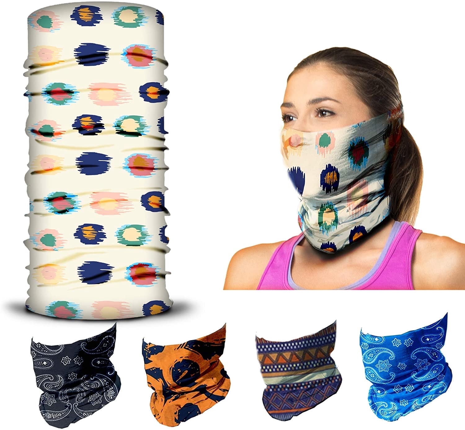 ARMORAY Face Mask ,Head Wrap, Neck Gaiter, Headband, Fishing Mask ...