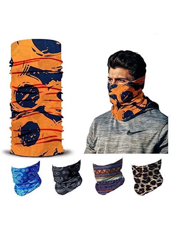 Face Mask ,Head Wrap, Neck Gaiter, Headband, Fishing Mask, Magic Scarf, Tube Mask, Face Bandana Mask, Neck Balaclava and Sport Scarf 12 in 1 Headband Sweatband for Fishing, Hiking, Running