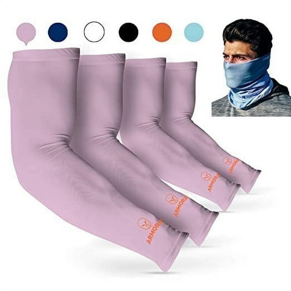 ARMORAY Face Mask, Head Wrap, Neck Gaiter, Headband, Tube Mask, Face Bandana Mask and Neck Balaclava (NAVY BLUE)