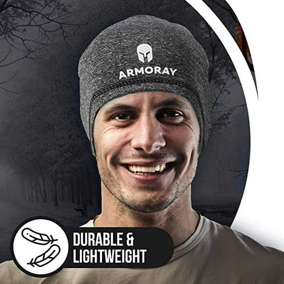 ARMORAY Skull Cap - Running Hat Beanie for Men or Women - Fits Under Helmets Perfect for Cold Weather Waterproof Ski Cap – 5