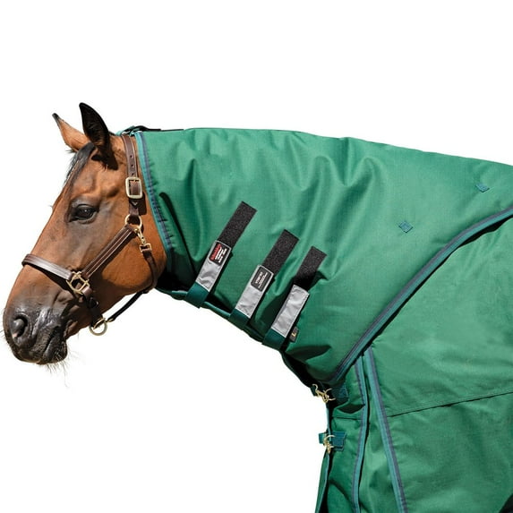 ARMORFLEX Challenger II Medium Weight Horse Blanket Neck Cover | Color Green | Large