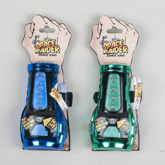 ARMOUR BAND SPACE RAIDER LGHT/SOUND AST/CLRS TRYME, Case Pack of 6