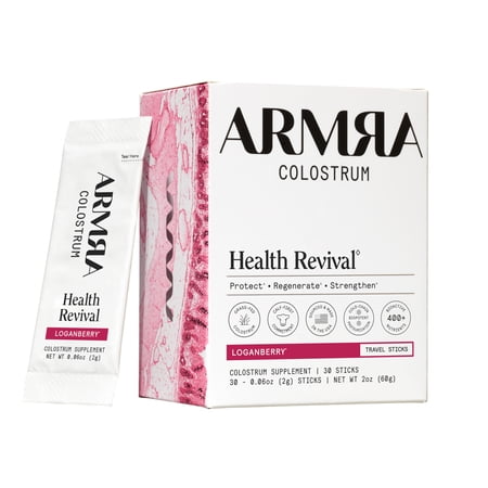 ARMRA Colostrum Loganberry Travel Sticks, 30 Count