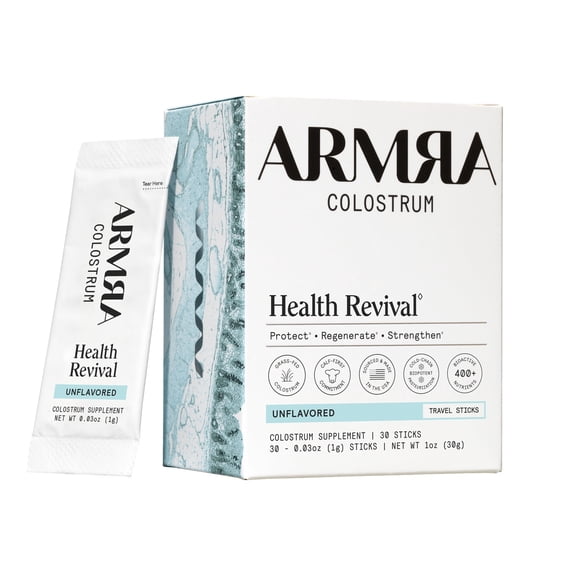 ARMRA Colostrum Unflavored Travel Sticks, 30 Count