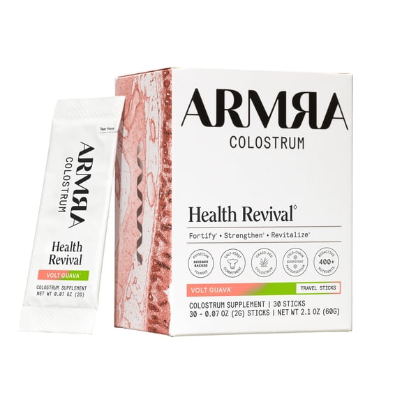 ARMRA Colostrum Volt Guava Travel Sticks, 30 Count