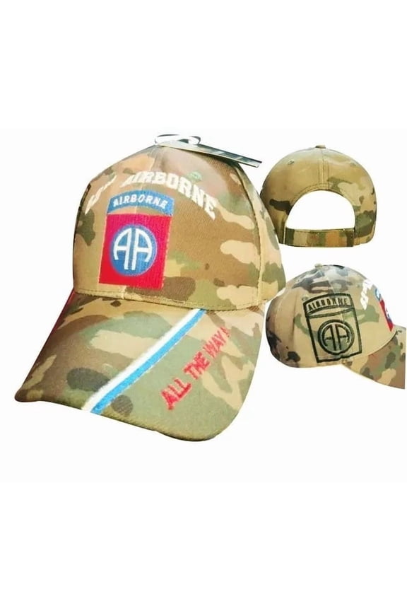 ARMY 82ND AIRBORNE OCP NEW DIGITAL CAMO EMBROIDERED HAT CAP (LICENSED)