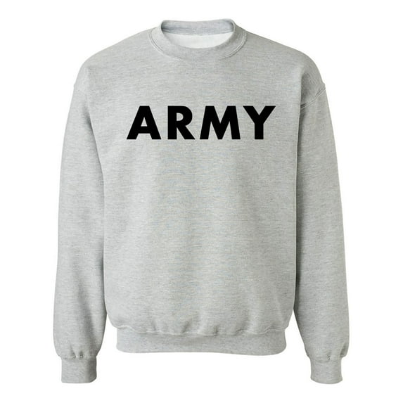 ARMY Crewneck Sweatshirt in Gray