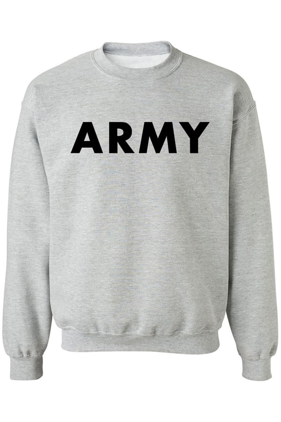 ARMY Crewneck Sweatshirt in Gray