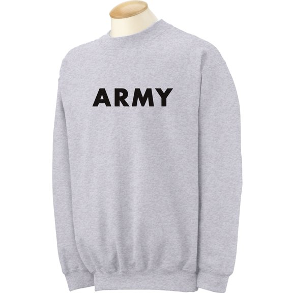 ARMY Crewneck Sweatshirt in Gray