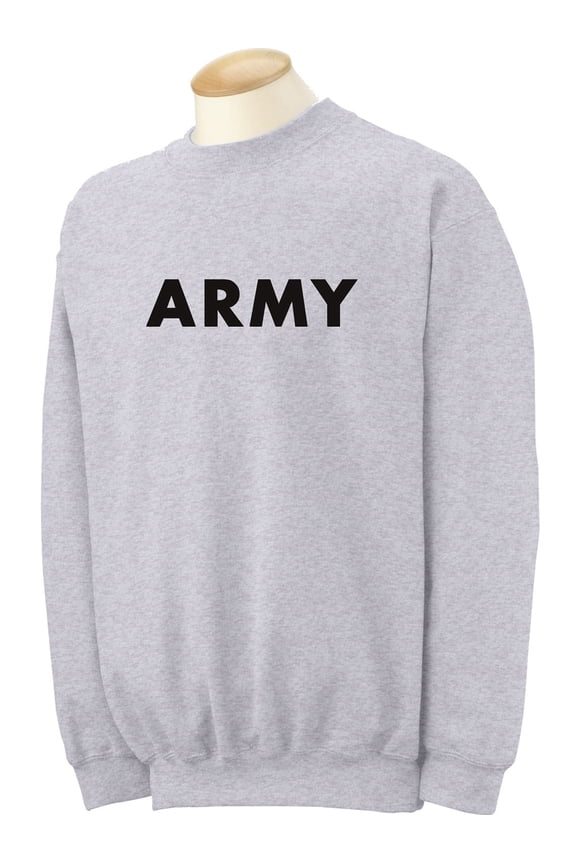 ARMY Crewneck Sweatshirt in Gray