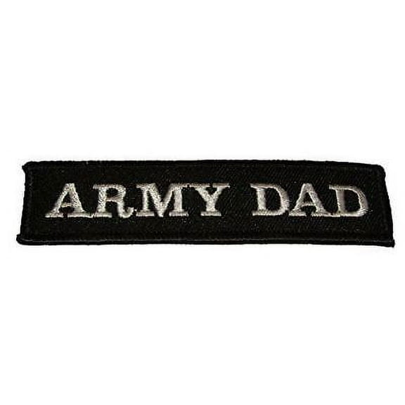 ARMY DAD NAME TAPE STYLE PATCH PROUD PARENT FATHER STEP SUPPORT THE TROOPS