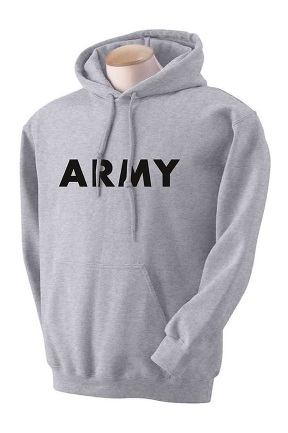 ARMY Hooded Sweatshirt in Gray