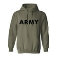 thumbnail image 1 of ARMY Hooded Sweatshirt in Military Green, 1 of 3