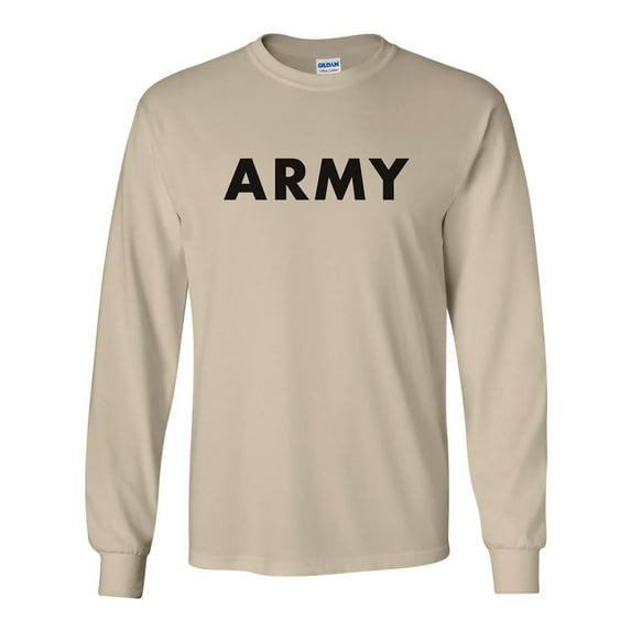 ARMY Long Sleeve T-Shirt in Sand
