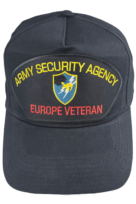 ARMY SECURITY AGENCY ASA EUROPE VETERAN HAT SIGNALS INTELLIGENCE SEMPER VIGILIS