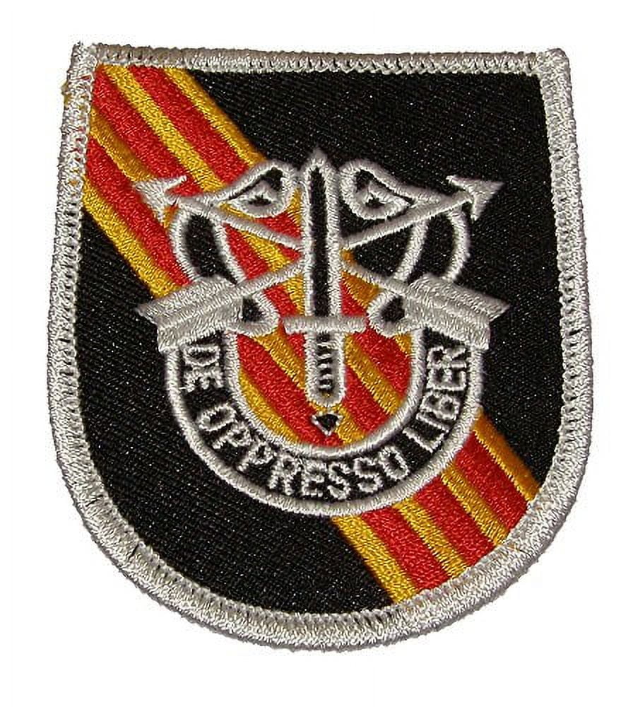 ARMY SPECIAL FORCES BERET FLASH DE OPPRESSO LIBER PATCH