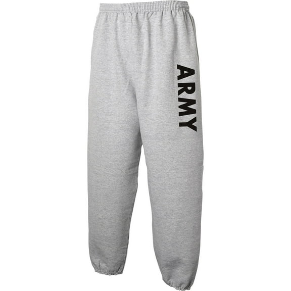 ARMY Sweat Pants - Military Style Physical Training Sweat Pants in Gray