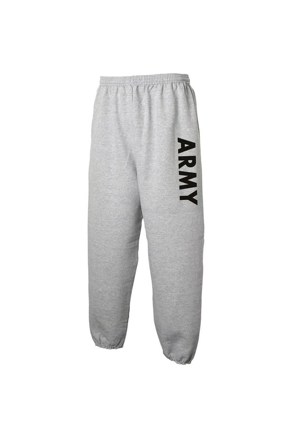ARMY Sweat Pants - Military Style Physical Training Sweat Pants in Gray