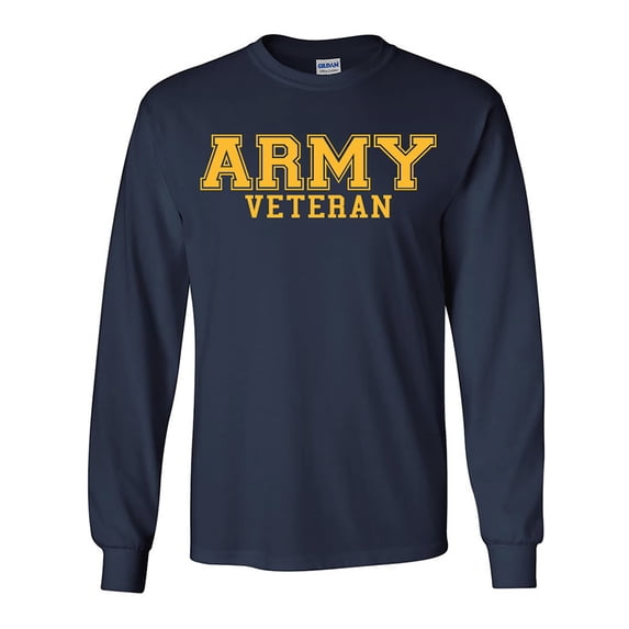 ARMY Veteran GOLD Logo Long Sleeve T-Shirt