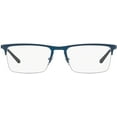 thumbnail image 1 of ARNETTE Mens An6118 Tail Metal Rectangular Prescription Eyeglass Frames Matte Blue/Demo Lens 54 Millimeters, 1 of 5