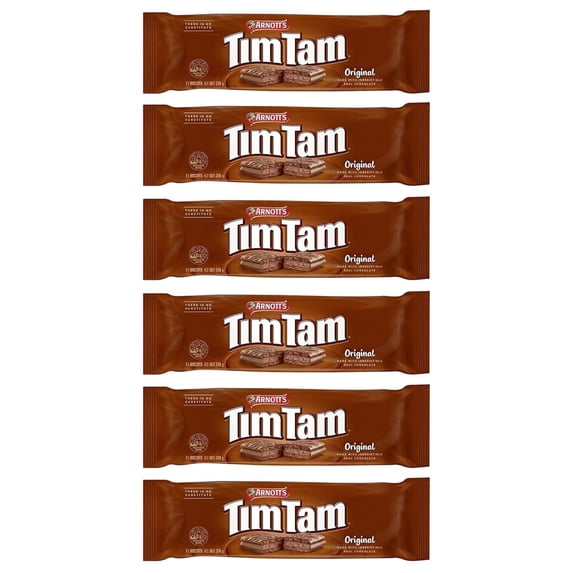 ARNOTT'S - Tim Tam Original (Pack Of 6 x 200g EA) Australian Chocolate Cookie Biscuits, Aussie Made & Loved ...
