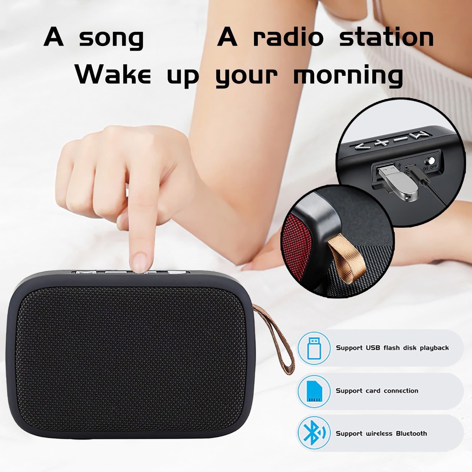 AROKOKO Bluetooth Speakers Mini Portable Fm Radio Wireless Bluetooth