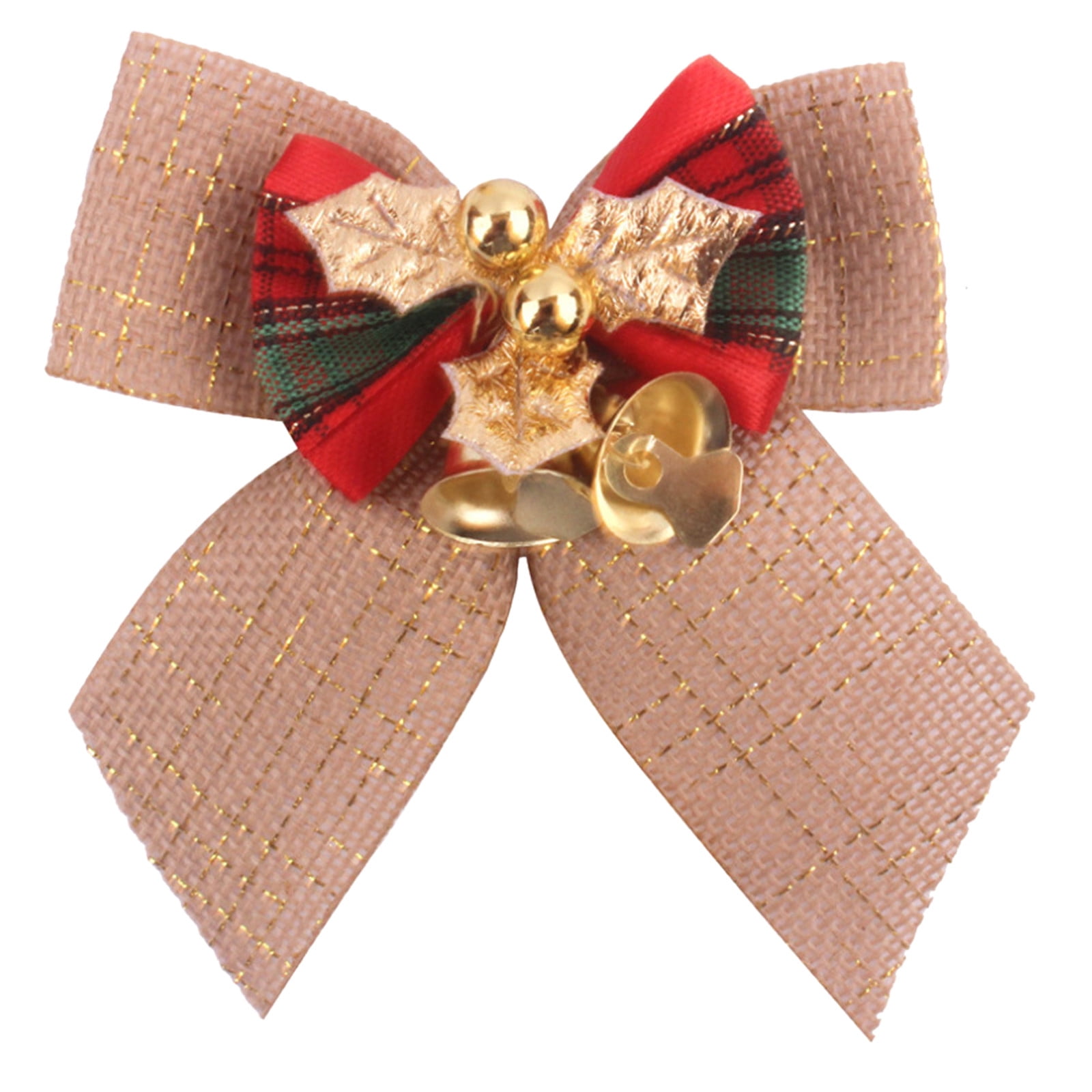 AROKOKO Christmas Wreath Christmas Bow With Iron Bells Christmas Wreath