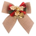 AROKOKO Christmas Wreath Christmas Bow With Iron Bells Christmas Wreath