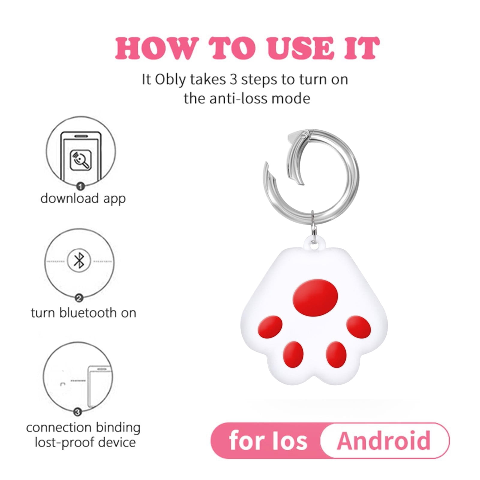 AROKOKO Gps Tracker Cat Dog Mini Tracking Loss Prevention Waterproof