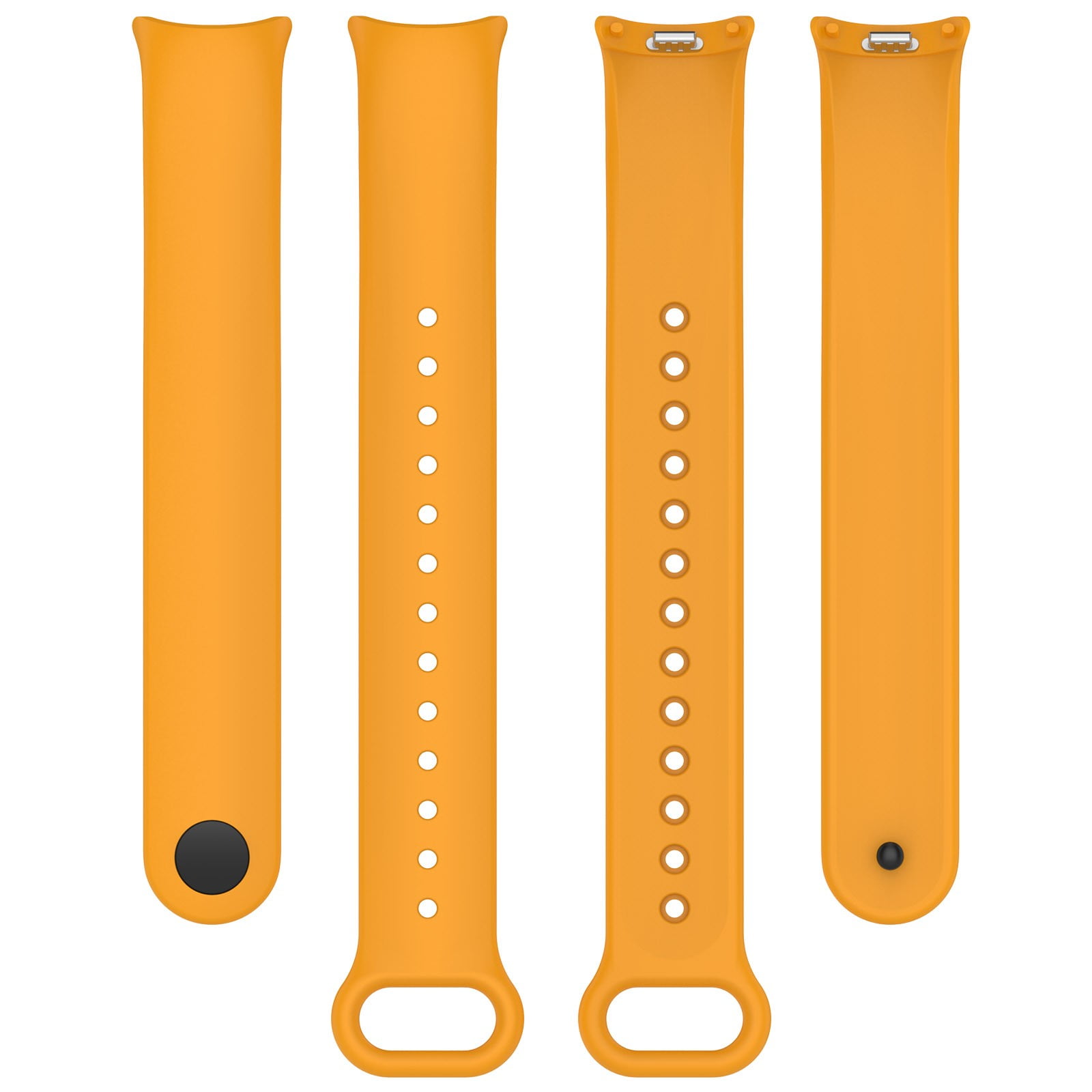 AROKOKO Smart Fitness Silicone Strap Solid Color With Connector Sporty