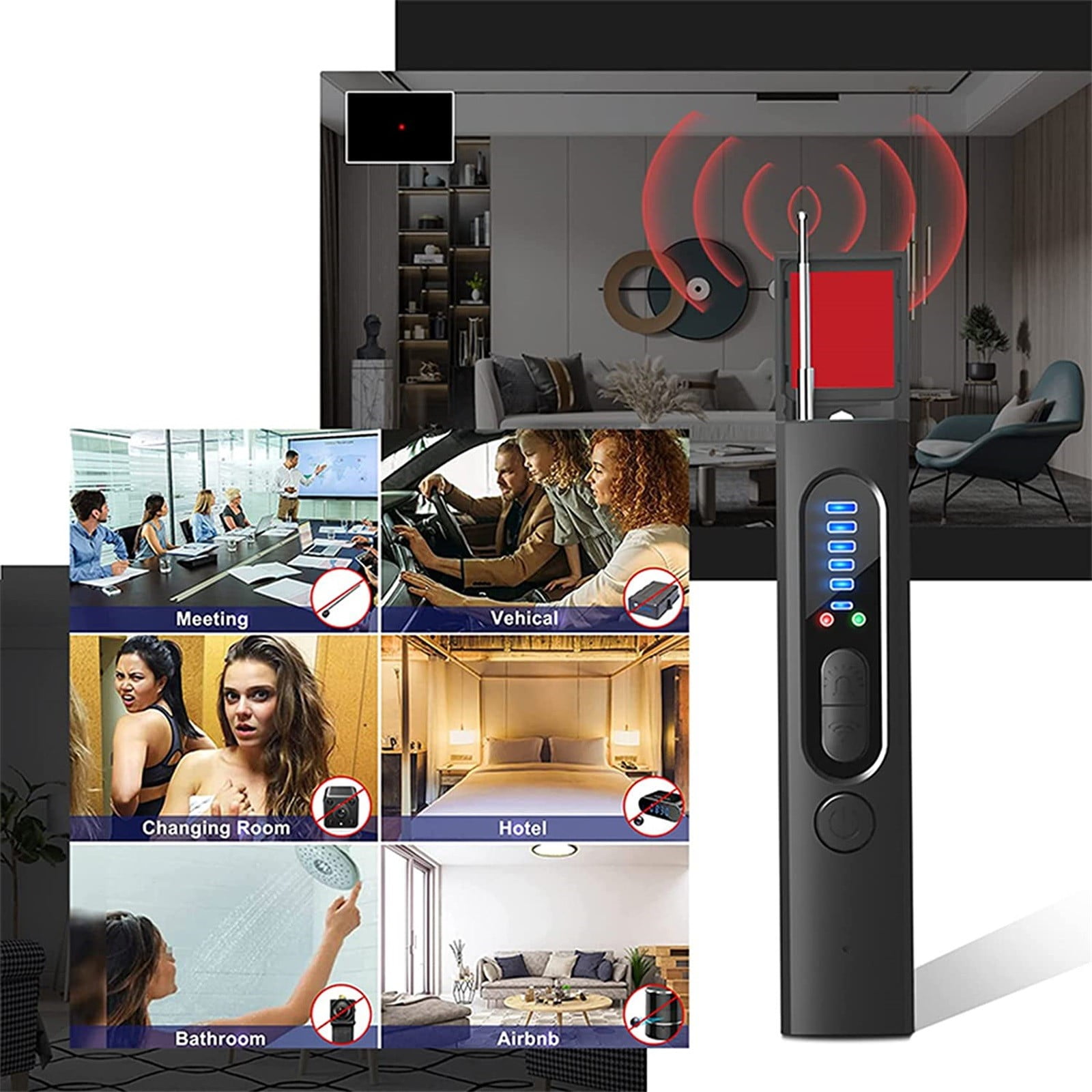 AROKOKO cam Wireless Camera Detector For Hotels Rf Detector Camera