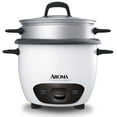 thumbnail image 1 of AROMA® 14-Cup (Cooked) / 3Qt. Rice & Grain Cooker, White, New, ARC-747-1NG, 1 of 9