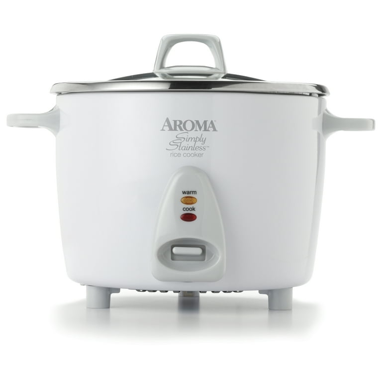 AROMA 14-Cup Cooked 3 Qt. Select Stainless Rice Grain Cooker ARC-757SG