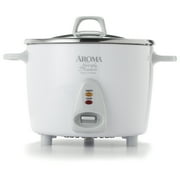 AROMA  14-Cup Cooked / 3Qt. Select Stainless  Rice & Grain Cooker, White, New, ARC-757-1SG