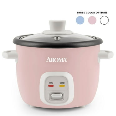 AROMA® 4-Cups (Cooked) / 1Qt. Rice & Grain Cooker, Red, New , ARC-302NGP
