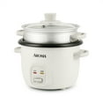 AROMA® 4Cups (Cooked) / 1Qt. Rice & Grain Cooker, White, New , ARC302