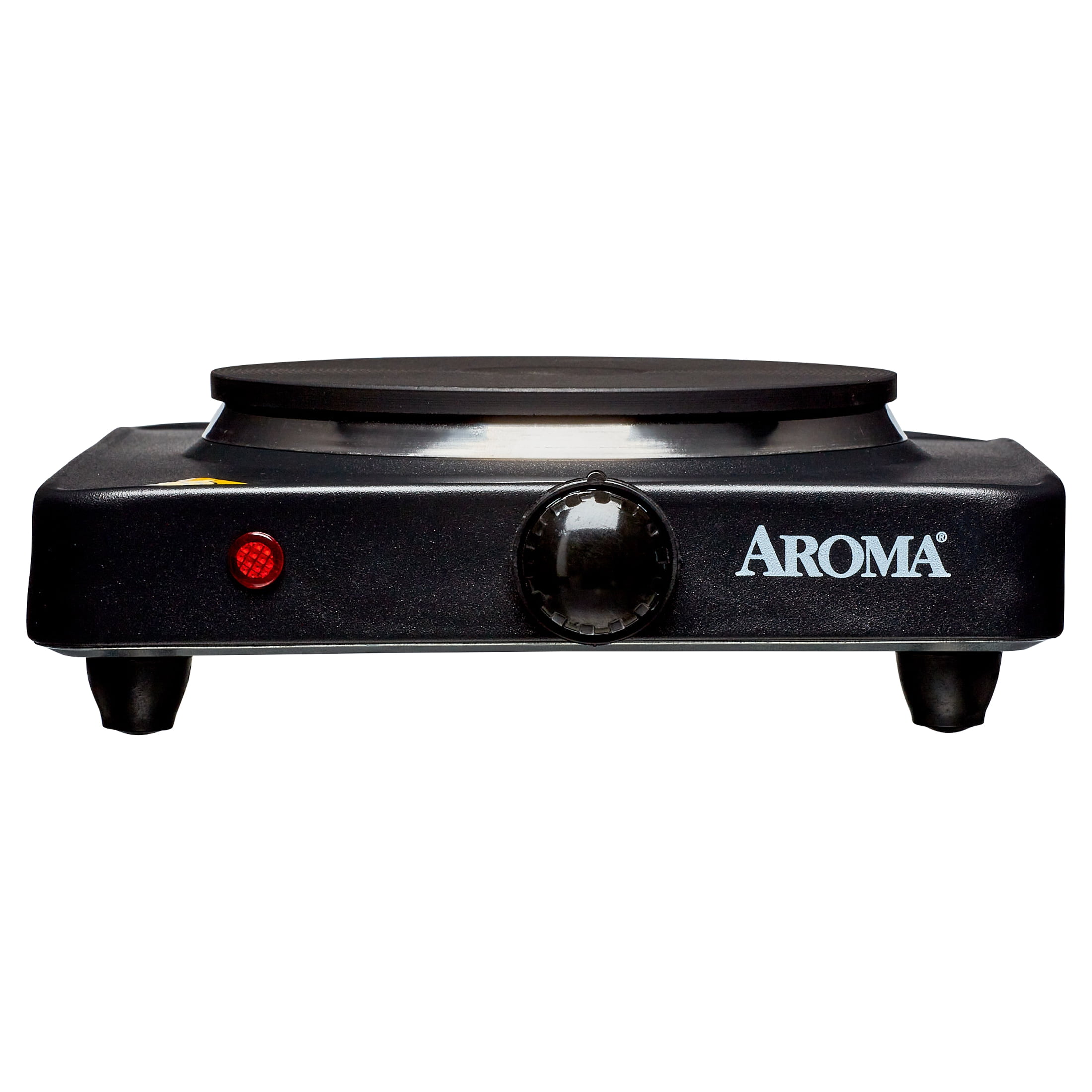Compact Black Die-Cast Single Burner Electric Hot Plate