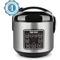 thumbnail image 1 of AROMA® 8-Cup Digital Rice & Grain Cooker, Multi-Cooker, 8X Bonded Granite Coating, Silver, New, 1 of 10